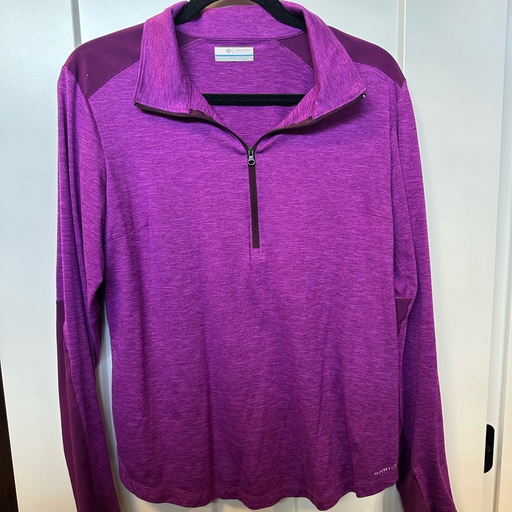 Columbia Magenta Quarter-Zip Pullover